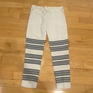 New Lemlem striped pants XS blue white